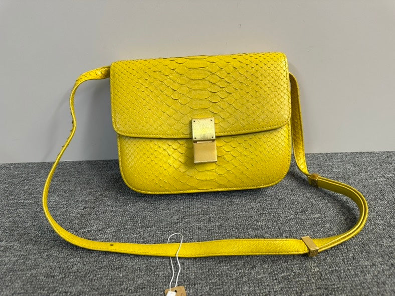 Luxury CELINE Yellow Box Bag - Shoulder Style