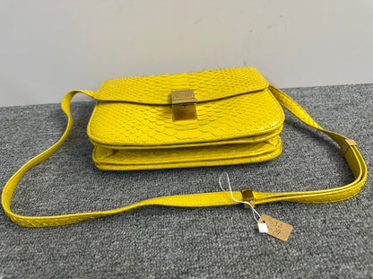 Luxury CELINE Yellow Box Bag - Shoulder Style
