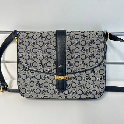 Luxury CELINE Crossbody Bag 2809 Black Canvas