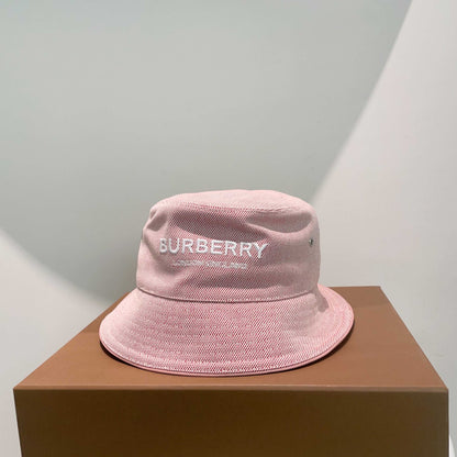 Luxury Burberry Bucket Hat Pink Hat
