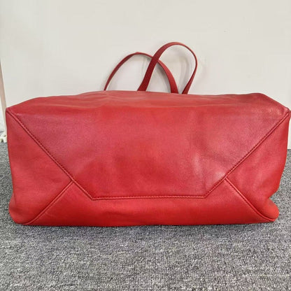 Luxury CELINE  Red Leather Tote Bag SJZ2-26