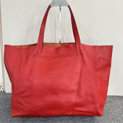 Luxury CELINE  Red Leather Tote Bag SJZ2-26