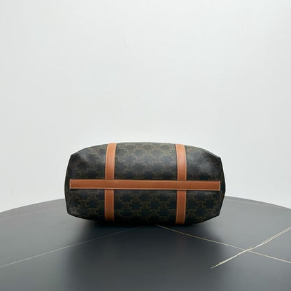 Luxury CELINE  Tote Bag in Brown Canvas - Vintage Designer Handbag