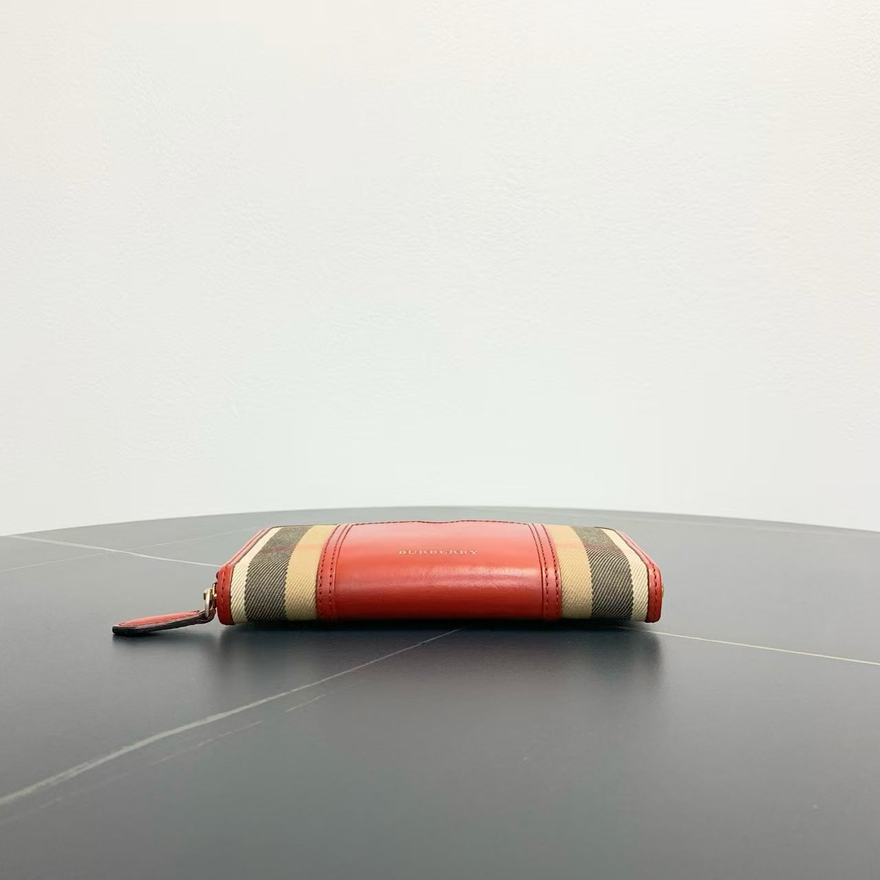 Luxury Burberry Haymarket Red Plaid Wallet
