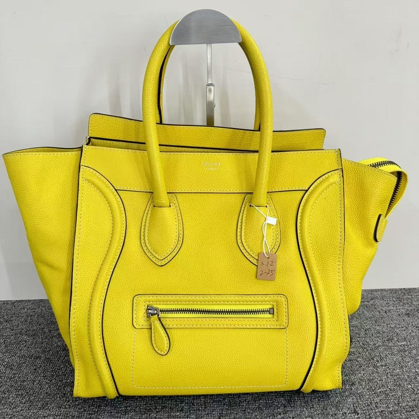 Luxury CELINE  Luggage Bag SJZ2-25 Yellow Tote