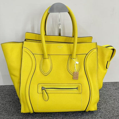 Luxury CELINE  Luggage Bag SJZ2-25 Yellow Tote