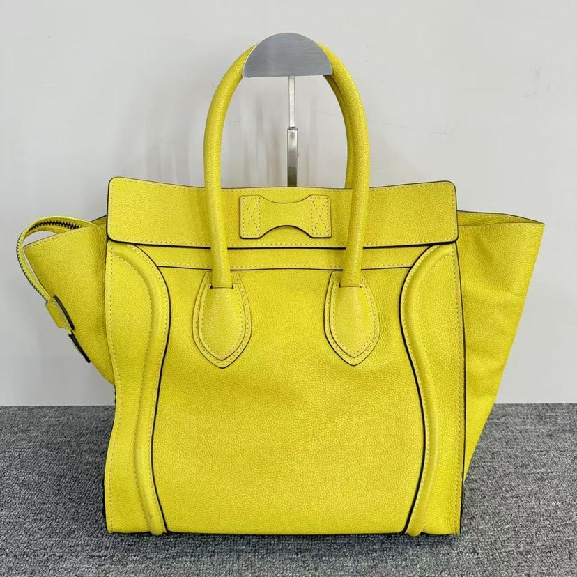 Luxury CELINE  Luggage Bag SJZ2-25 Yellow Tote