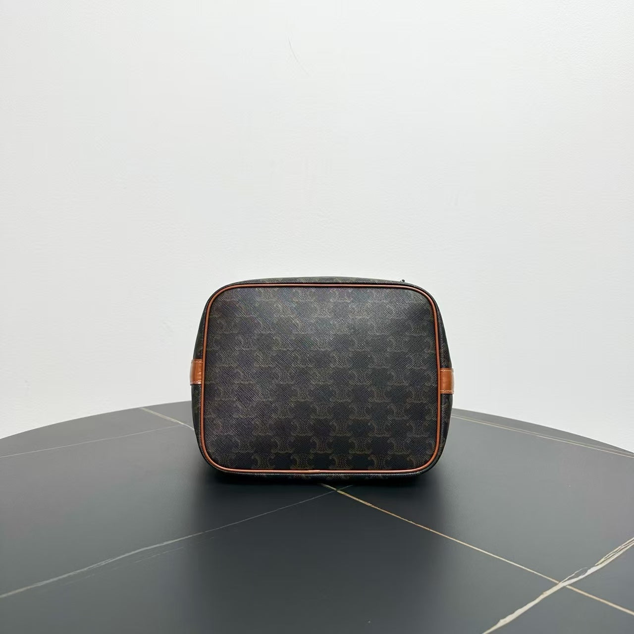 Luxury CELINE Macadam Bucket Bag Brown Canvas Bucket Bags
