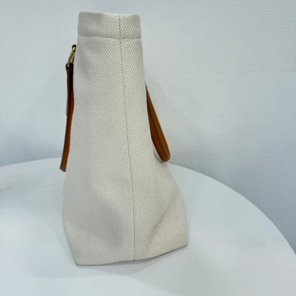 Luxury CELINE Canvas Leather Tote Bag FM0160 in Beige