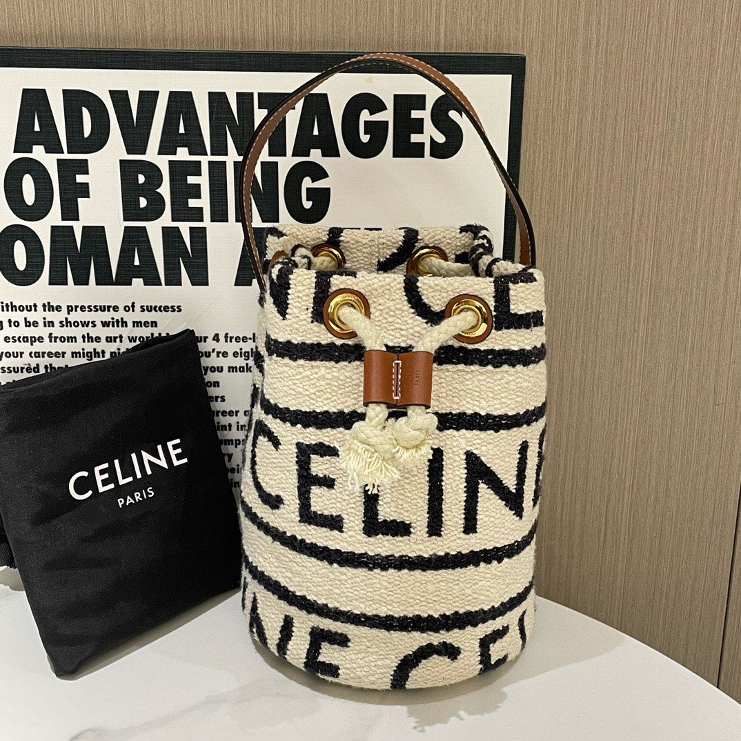 💕 Luxury CELINE Shearing Bucket Bag #13224