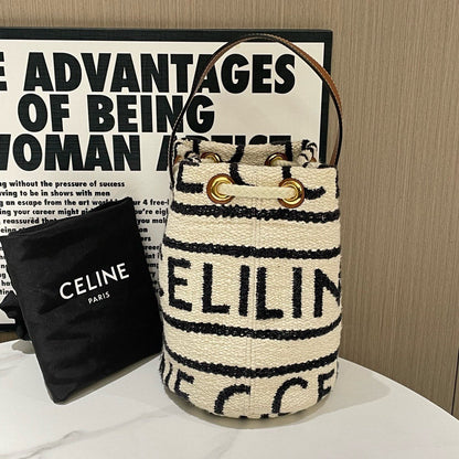 💕 Luxury CELINE Shearing Bucket Bag #13224