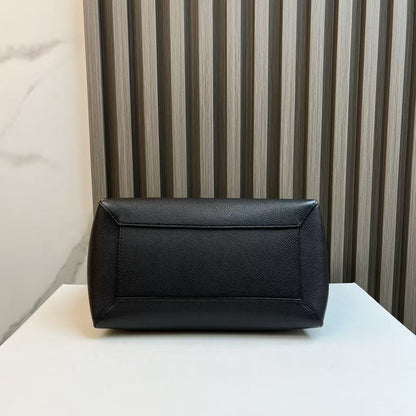 Luxury CELINE Belt Bag Black Leather Two-Way Satchel