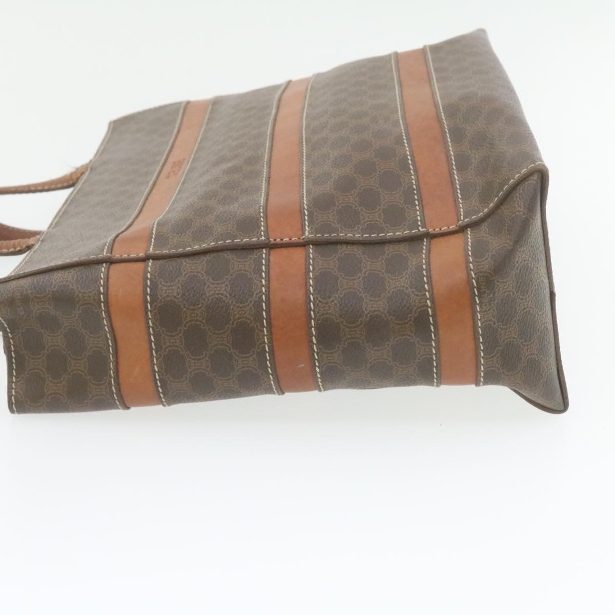 Luxury CELINE Macadam Canvas Tote Bag PVC Leather Brown  rd1995