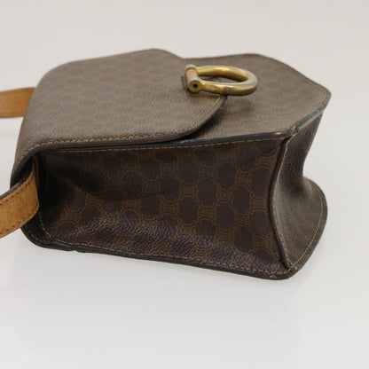 Luxury CELINE Macadam Canvas 2Way Shoulder Bag Brown  rd2081