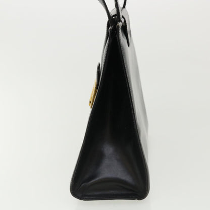 Luxury CELINE Horse Carriage Hand Bag Leather Black  rd3150