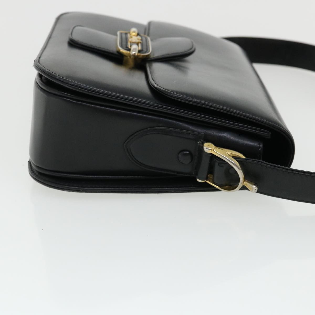 Luxury CELINE Shoulder Bag Leather Black  rd3515