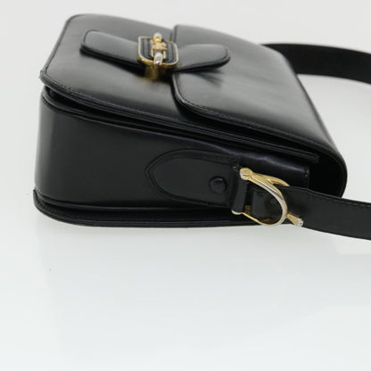 Luxury CELINE Shoulder Bag Leather Black  rd3515