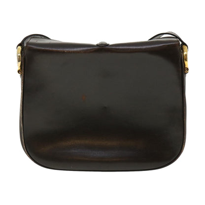 Luxury CELINE Shoulder Bag Leather Brown  rd4008