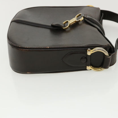 Luxury CELINE Shoulder Bag Leather Brown  rd4008