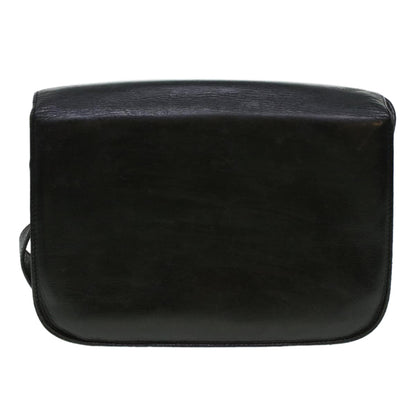 Luxury CELINE Horse Carriage Shoulder Bag Leather Black  rd5032