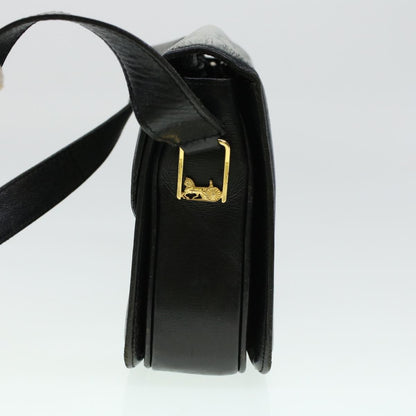 Luxury CELINE Horse Carriage Shoulder Bag Leather Black  rd5032