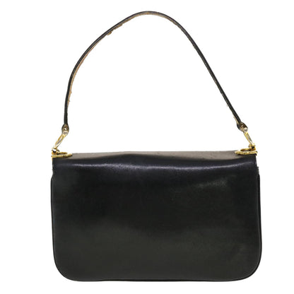 Luxury CELINE Horse Carriage Shoulder Bag Leather Black  rd5162