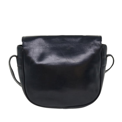 Luxury CELINE Shoulder Bag Leather Navy  rd5176