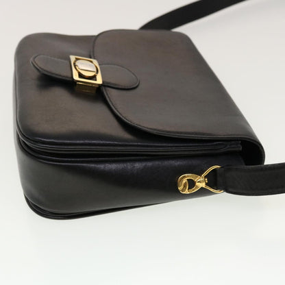 Luxury CELINE Horse Carriage Shoulder Bag Leather Black  rd5252