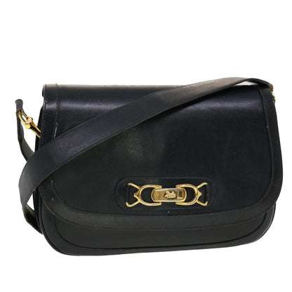 Luxury CELINE Horse Carriage Shoulder Bag Leather Navy  rd5253