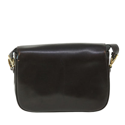 Luxury CELINE Horse Carriage Shoulder Bag Leather Brown  rd5687