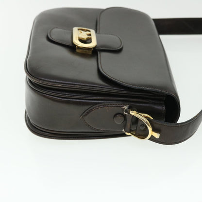Luxury CELINE Horse Carriage Shoulder Bag Leather Brown  rd5687