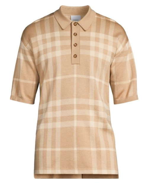 BURBERRY MEN'S CHECK POLO