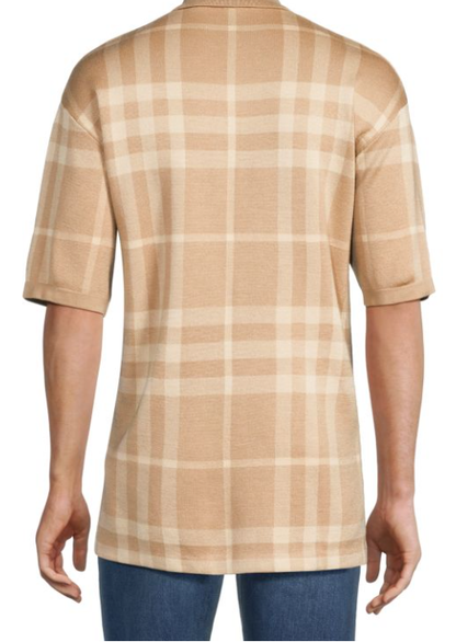 BURBERRY MEN'S CHECK POLO