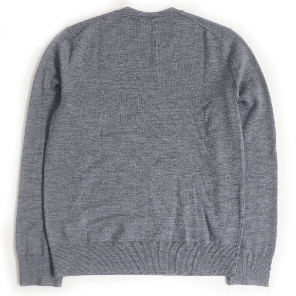 BURBERRY knit Main: 100% wool, some parts: 3% nylon gray mens XS
