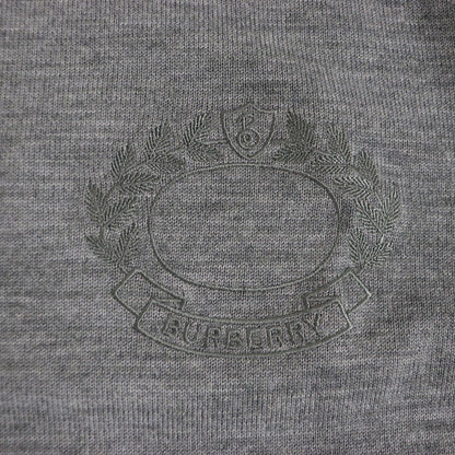 BURBERRY knit Main: 100% wool, some parts: 3% nylon gray mens XS