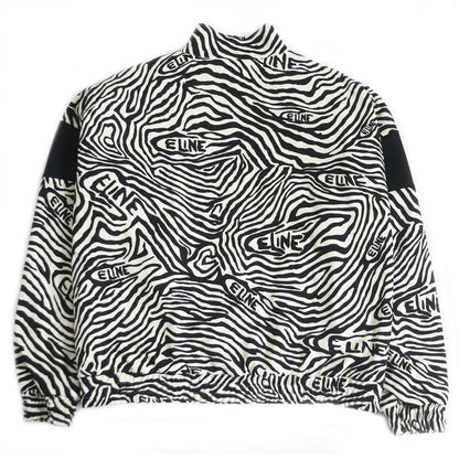 CELINE Blouson Outer: 100% polyester, Lining: 100% rayon, Filling: 100% polyester, Part: 100% rayon White x Black x Red mens L