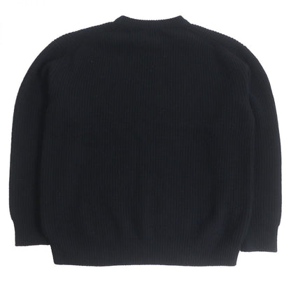 CELINE knit Main: 75% wool, Main: 25% angora black mens S