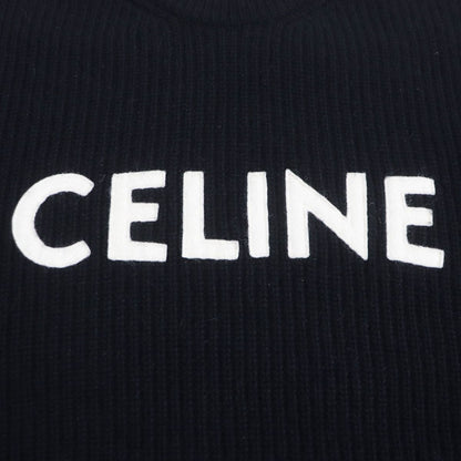 CELINE knit Main: 75% wool, Main: 25% angora black mens S