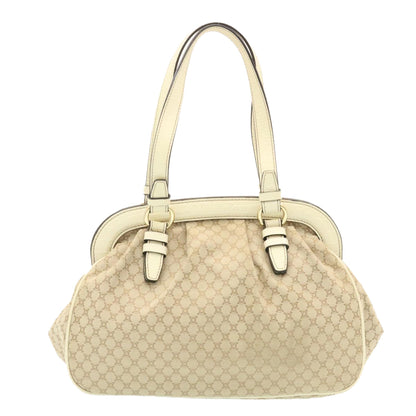 Luxury CELINE Macadam Canvas 2way Shoulder Bag Hand Bag Beige  th2019