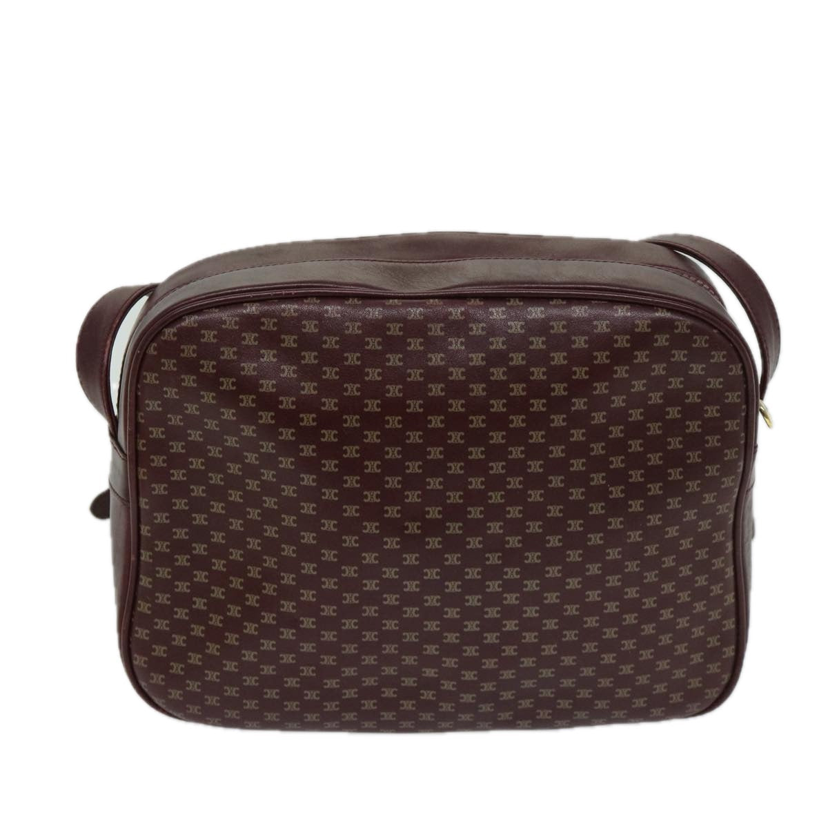 Luxury CELINE Shoulder Bag Leather Bordeaux  th4687