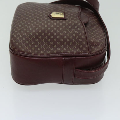 Luxury CELINE Shoulder Bag Leather Bordeaux  th4687