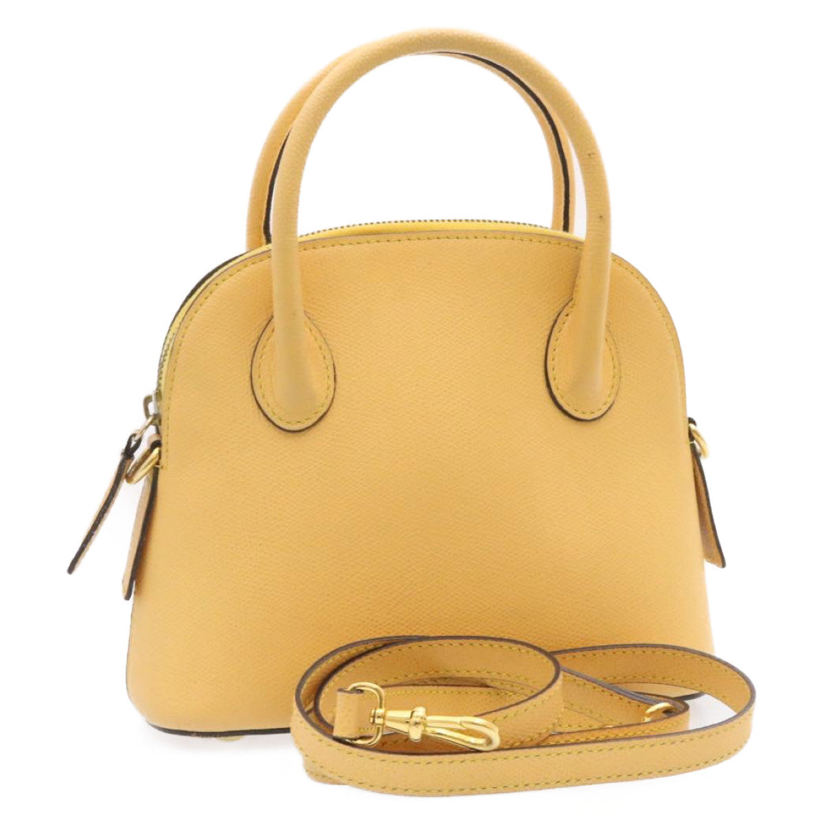 Luxury CELINE 2Way Hand Bag Shoulder Bag Caviar Skin Yellow  am1494s