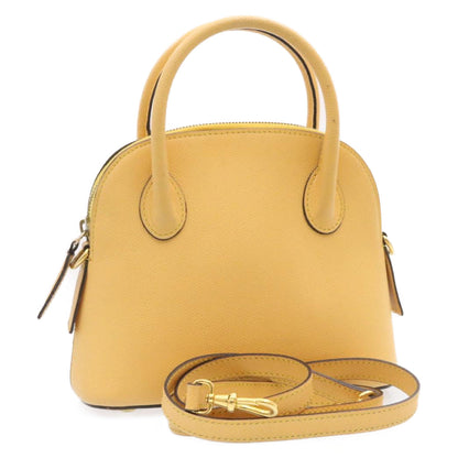 Luxury CELINE 2Way Hand Bag Shoulder Bag Caviar Skin Yellow  am1494s