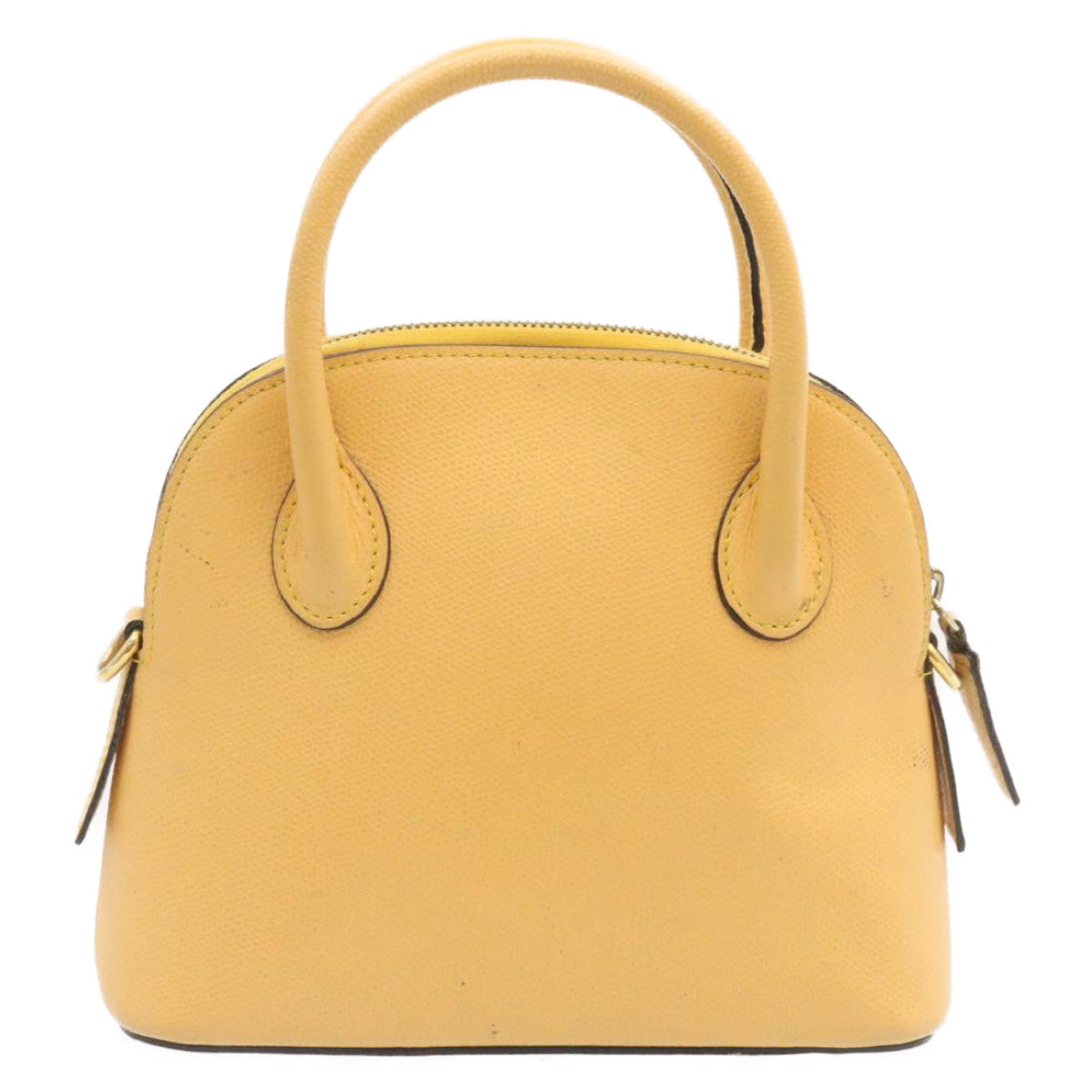 Luxury CELINE 2Way Hand Bag Shoulder Bag Caviar Skin Yellow  am1494s