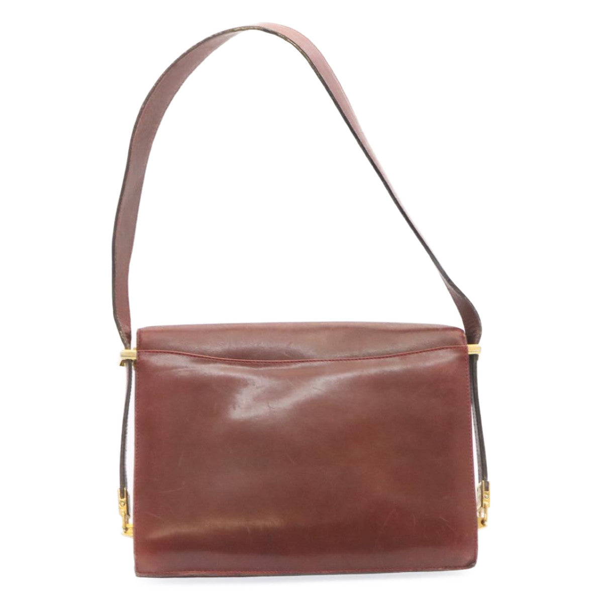Luxury CELINE Horse Carriage Shoulder Bag Leather Bordeaux  rd205
