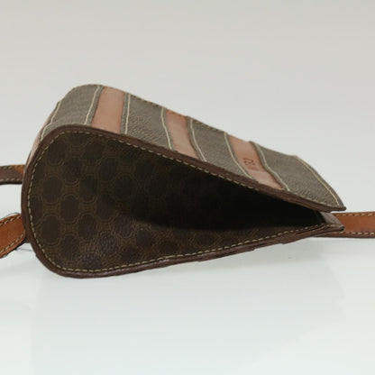 Luxury CELINE Macadam Canvas Backpack PVC Leather Brown  29642
