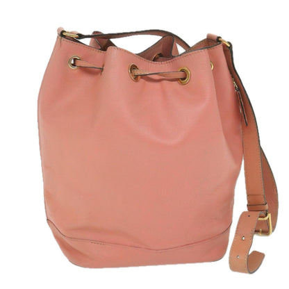 Luxury CELINE Shoulder Bag Leather Beige  ti1364