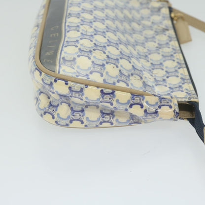 Luxury CELINE Macadam Canvas Accessory Pouch Blue  ti1422