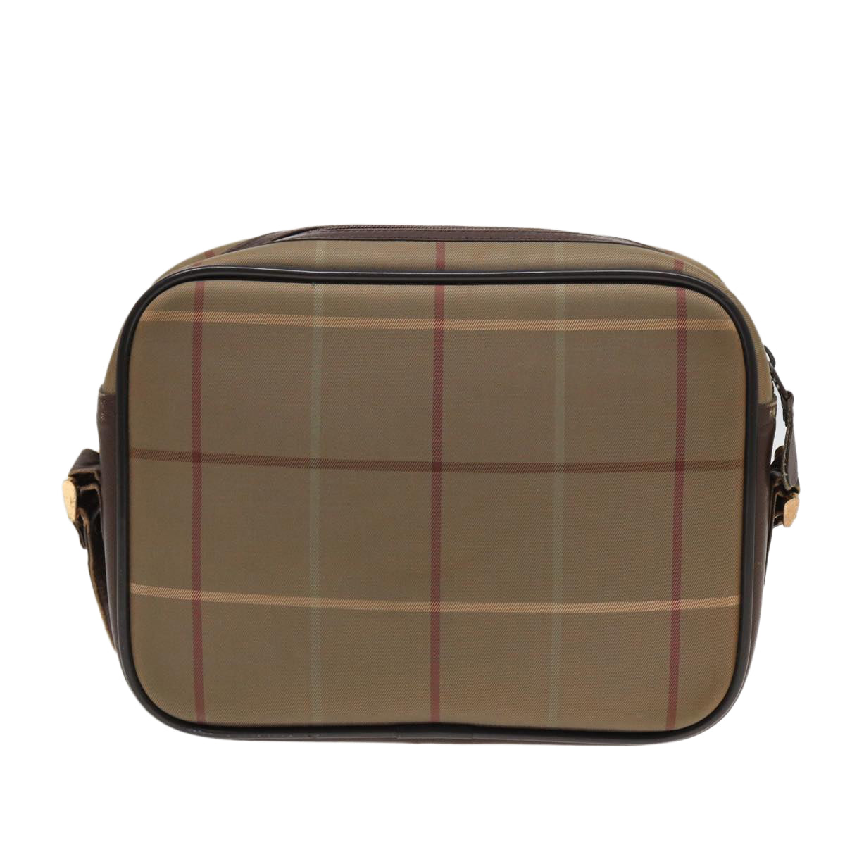 Luxury BurberrySs Nova Check Shoulder Bag Canvas Beige Brown Auth ti1772