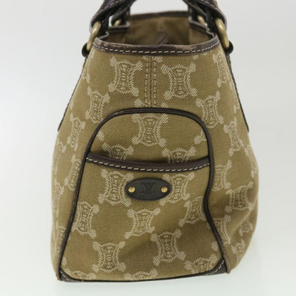 Luxury CELINE Paris Macadam Canvas Hand Bag Brown  ti813
